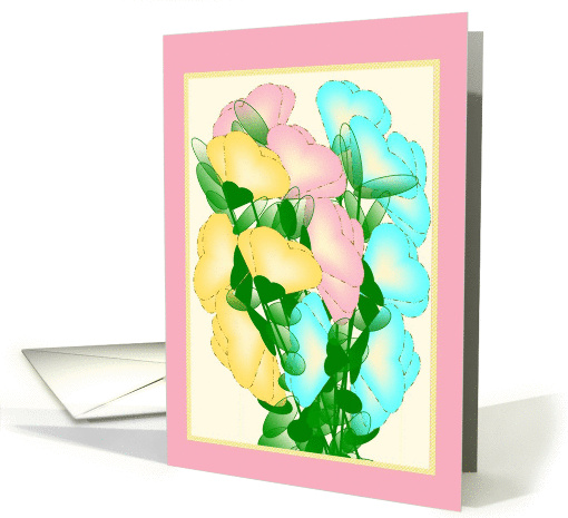 Valentine Sweet Peas for Grandma card (879455)