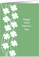 Happy Saint Patrick’s Day, Shamrocks card