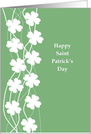 Happy Saint Patrick’s Day - Across the Miles, Shamrocks card