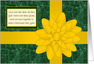 Yellow Ribbon Best Gift Ever Given - Military Deployed Husband card