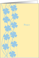 Peace - Blank card