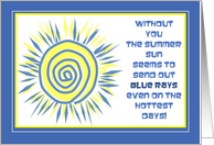 See You Soon - Blue Missing You Under the Summer Sun card