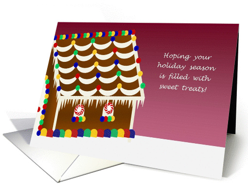 Gingerbread House Sweet Treats Holiday card (886989)
