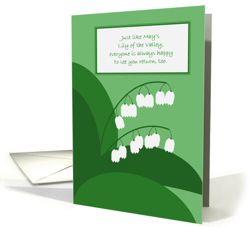May Lily of the Valley Birthday card (889319)