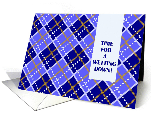 Military/Navy Promotion Congrats! Wetting Down card (893004)