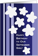 Happy Birthday to Our September Girl! Aster from All of Us card