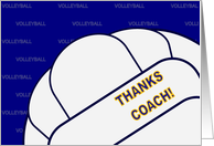 Thanks Volleyball Coach! card