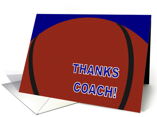 Thanks Basketball Coach! card (906072)