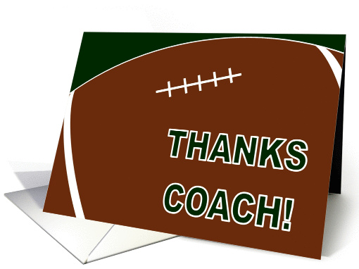 Thanks Football Coach! card (906075)