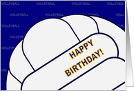 Volleyball Happy Birthday card