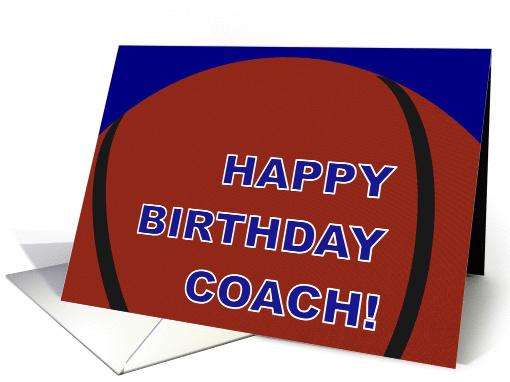 Basketball Coach Happy Birthday From All of Us card (906390)