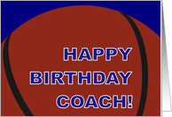 Basketball Coach Happy Birthday From Player card