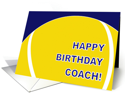 Tennis Coach Happy Birthday From Player card (906408)