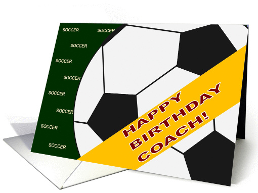 Happy Birthday Soccer Coach From All of Us card (907340)