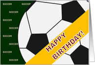 Complimentary Soccer Birthday Wishes for Daughter card