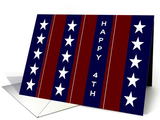 Stars and Stripes - Happy 4th of July From All of Us card (908722)