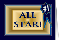 Congratulate an All Star on a Sports Achievement card