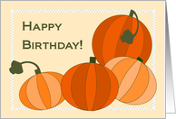 Autumn Pumpkin Filled Birthday Wishes card