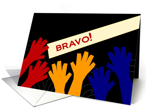 BRAVO! Clapping Hands for Earning First Chair card (958679)