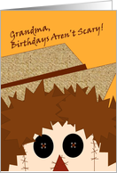 Scarecrow Shares with Your Grandma October Birthdays Aren’t Scary! card