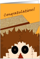 Scarecrow Shares Congratulations for Your Harvest of Success card
