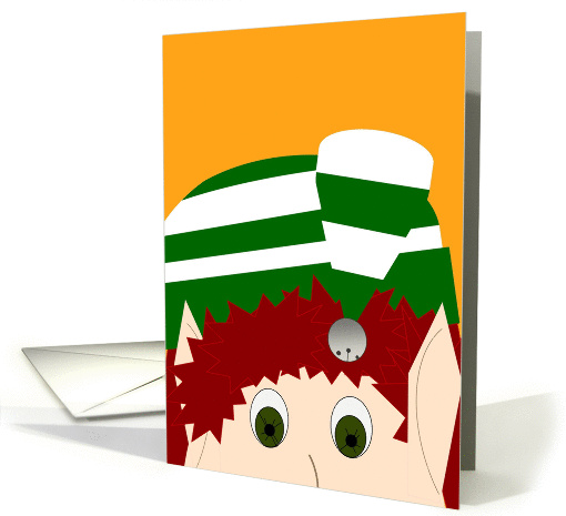 Not Too Busy to Wish You a Merry Christmas! - Elf card (967099)