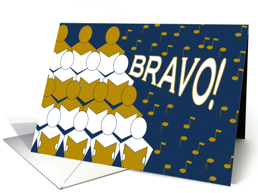 Bravo! - Sings Choir - Blank card (977907)