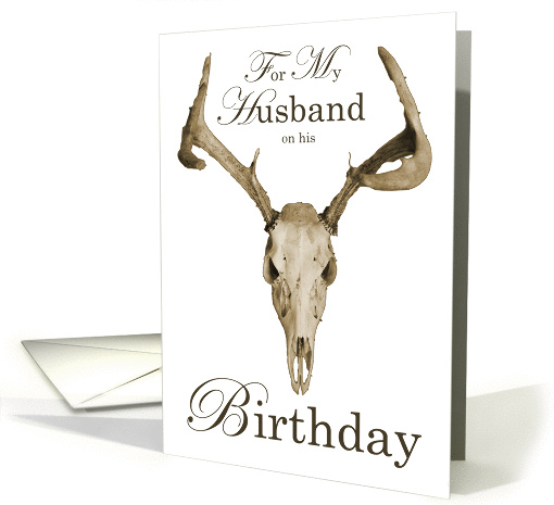 Happy Birthday Husband Buck card (1056401)
