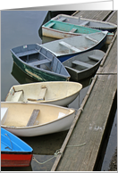 Old Friends - Docked Boats in Harbor - Seacoast Note Cards