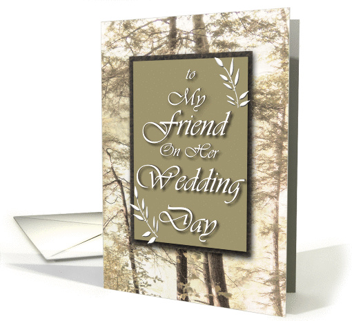 Friend Harmonious Marriage Wedding Congratulations card (861292)