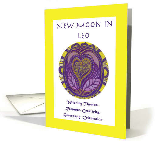 New Moon in Leo Wishing Themes card (1073444)