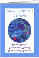 New Moon in Gemini Wishing Themes card