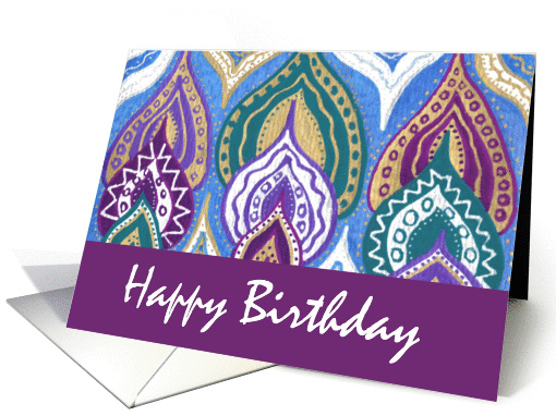 New Age Namaste Happy Birthday Artwork card (1077612)