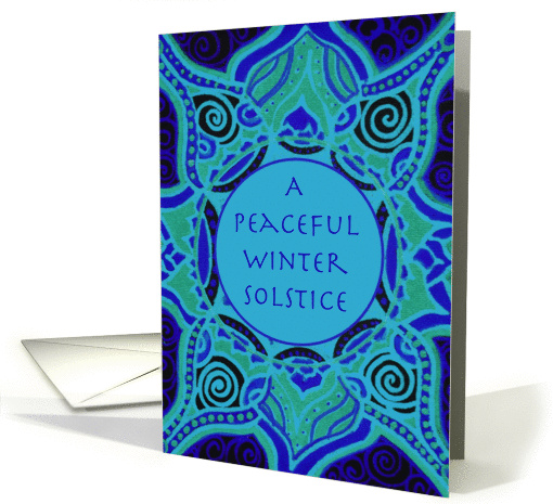Peaceful Winter Solstice Sun Wheel card (1113252)
