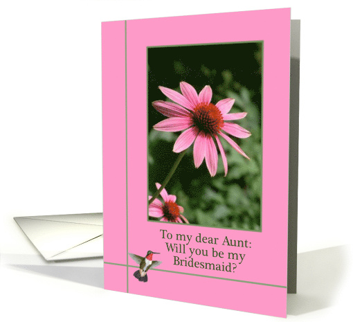 Aunt, Will You be My Bridesmaid Invitation card (1142440)