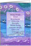 Support for Caregiver of Spouse with Alzheimer’s Lao Tzu Quote card