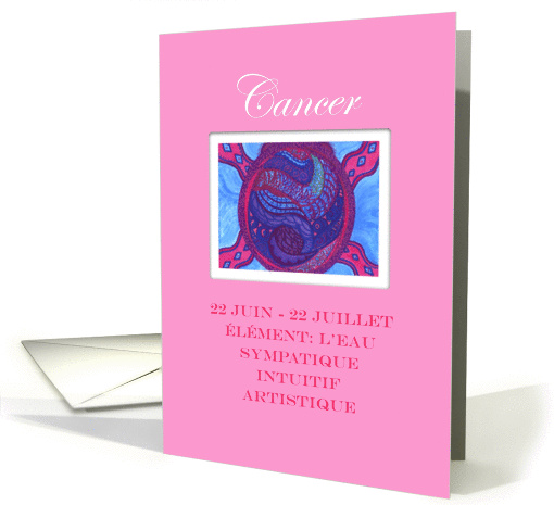 Cancer French Zodiac by Sri Devi card (835120)