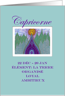 Capricorn Capricorne French Zodiac by Sri Devi card