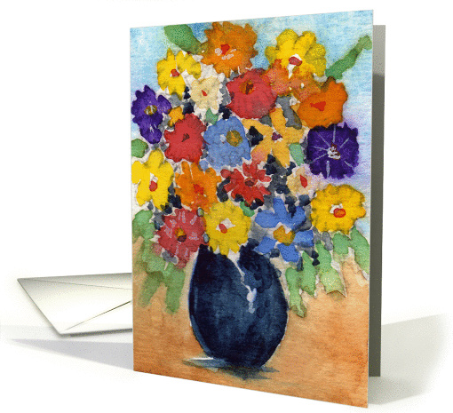 Spring Bouquet - Blank Note card (978209)