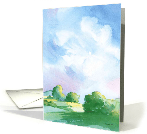 watercolor landscaps card (771521)