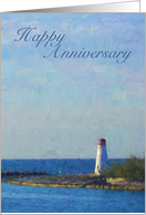 Lighthouse Happy Anniversary card