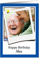 Happy Birthday fun double-take photocard to customize card