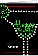 Happy Birthday - Margarita - to my Sister card