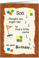 Son,Birthday - for a geocacher card