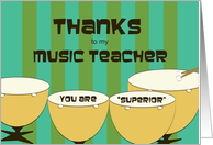 Thanks to a Superior music teacher card
