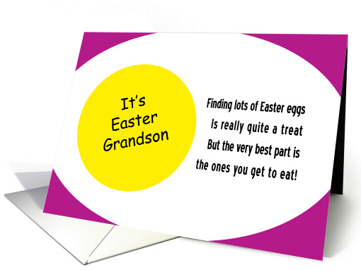 It's Easter Grandson and here's the best part card (994523)