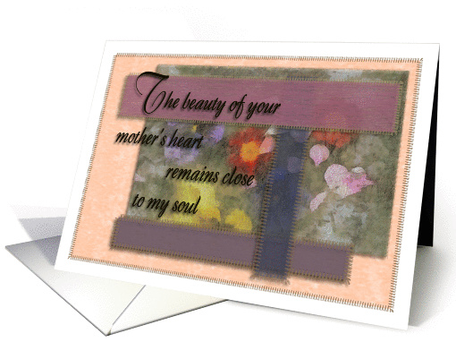 Our deepest sympathy for the loss of your mother card (903290)