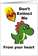 I am sorry dinosaur card