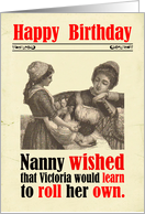 Birthday Victorian Humor Rolling Tobacco card