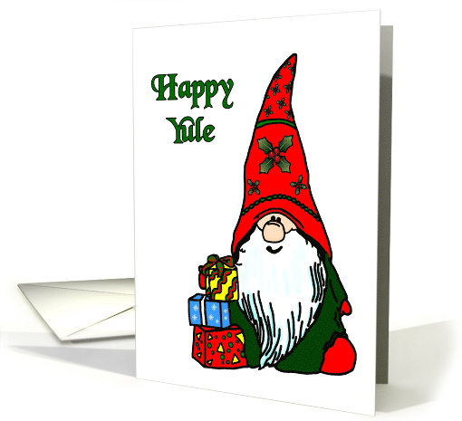 Happy Yule Holiday Gnome card (1487938)